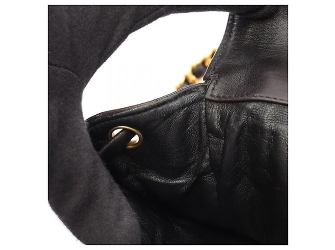 Zaino/borsa in pelle nera trapuntata Chanel Nero - vista 12