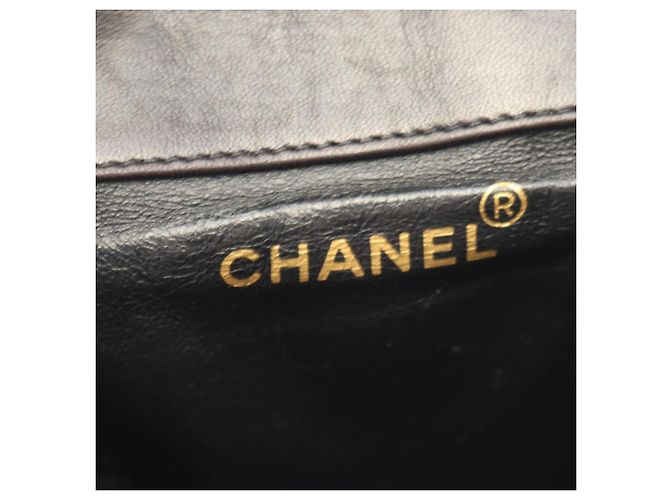 Zaino/borsa in pelle nera trapuntata Chanel Nero - vista 4