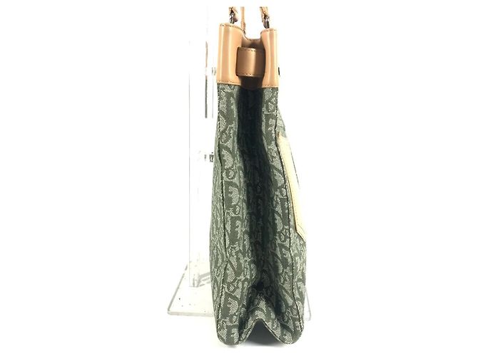 Borsa a spalla Trotter Logo Christian Dior Beige Cachi - vista 3