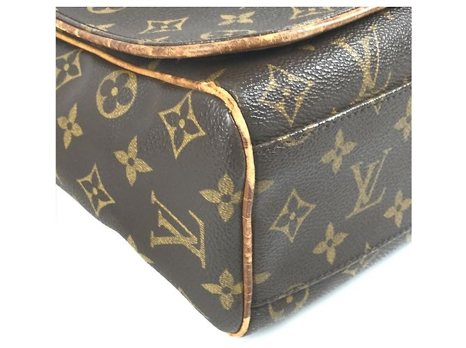 Borsa Messenger Abbesses Monogramma Louis Vuitton Marrone - vista 7