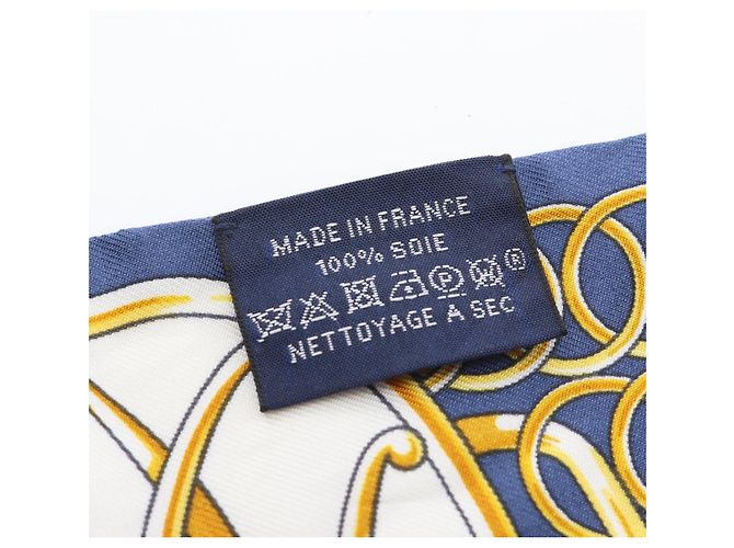 Hermès Twilly Lift Profil Schal Mehrfarben Marineblau - Ansicht 5