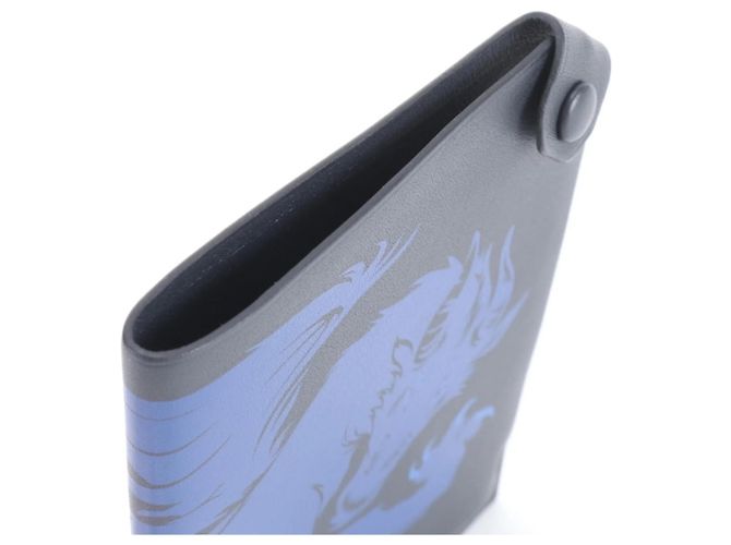 Hermès Hermes Tarmac PM Dragon Leather Passport Case Blue Navy blue - view 3