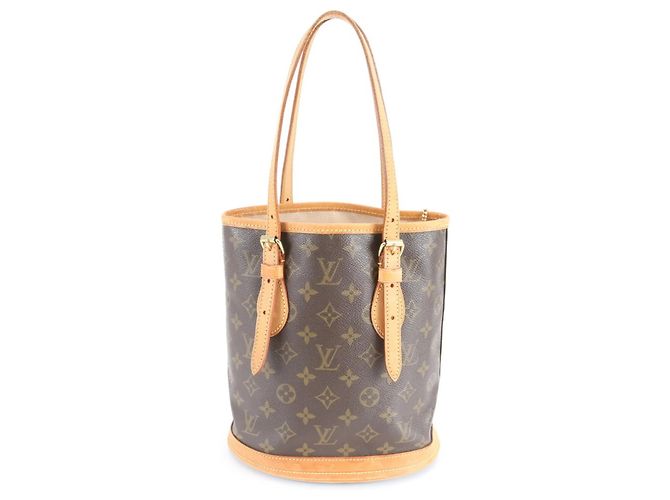 Borsa Tote Bucket PM Monogram Louis Vuitton Marrone Monogramma - vista 3