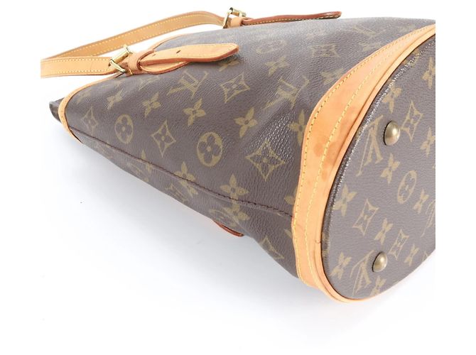 Borsa Tote Bucket PM Monogram Louis Vuitton Marrone Monogramma - vista 6