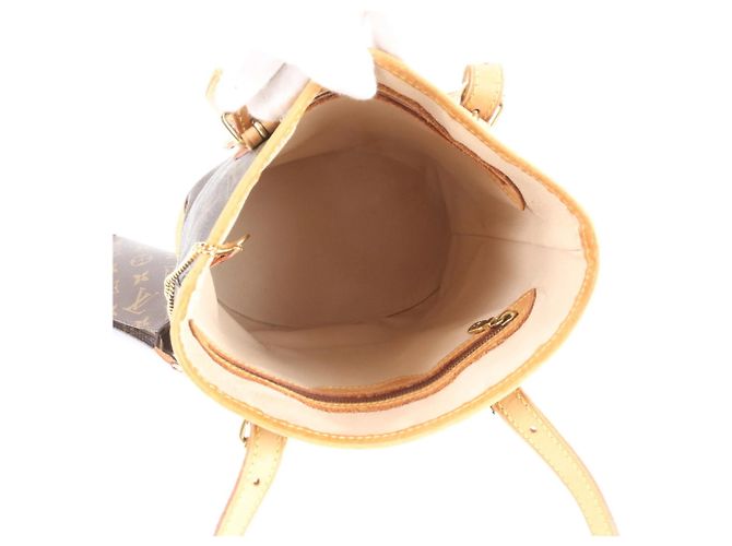 Borsa Tote Bucket PM Monogram Louis Vuitton Marrone Monogramma - vista 7