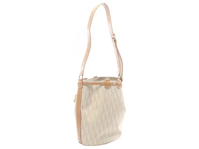 Borsa a Spalla Trotter Christian Dior Marrone Beige - vista 2