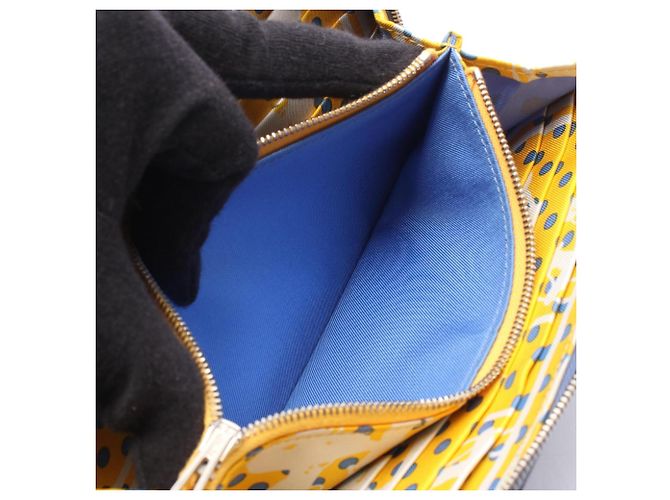 Hermès Azap Langer Seiden Geldbeutel Blau - Ansicht 6