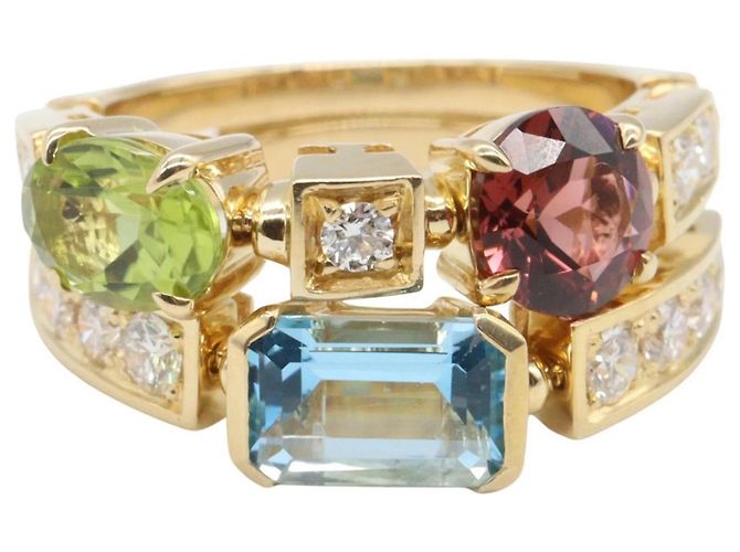 Anello Prezioso Bvlgari Bulgari Allegra Blu D'oro Verde Porpora - vista 2