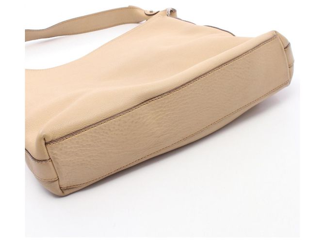 Borsa a Spalla Gancini Salvatore Ferragamo Beige - vue 11