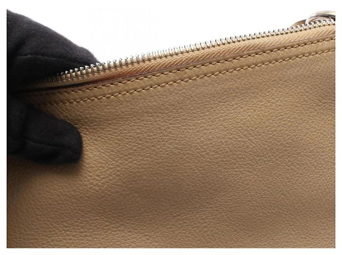 Borsa a Spalla Gancini Salvatore Ferragamo Beige - vue 14