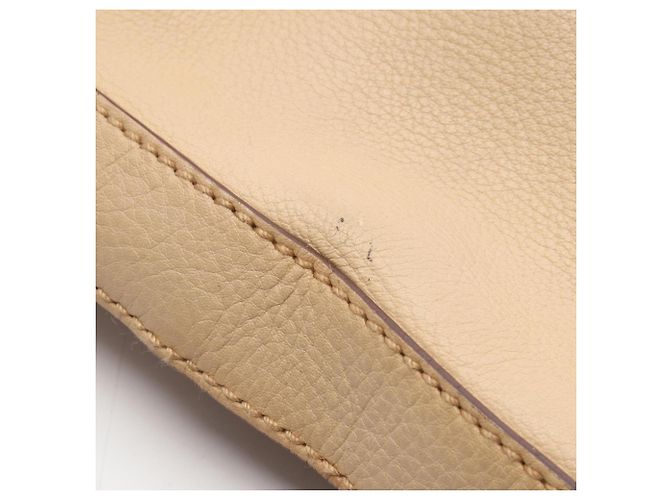 Borsa a Spalla Gancini Salvatore Ferragamo Beige - vue 8