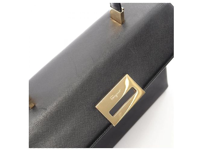 Borsa Gancini di Salvatore Ferragamo Nero - vista 8