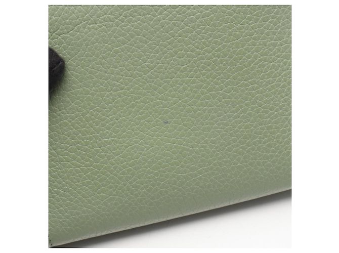 Portefeuille Compact Zip Anagram Loewe Marron Vert - vue 10