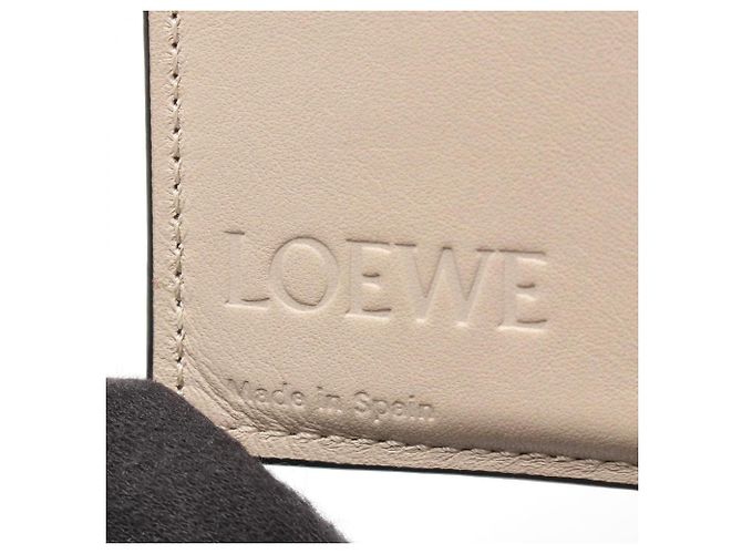 Portefeuille Compact Zip Anagram Loewe Marron Vert - vue 5