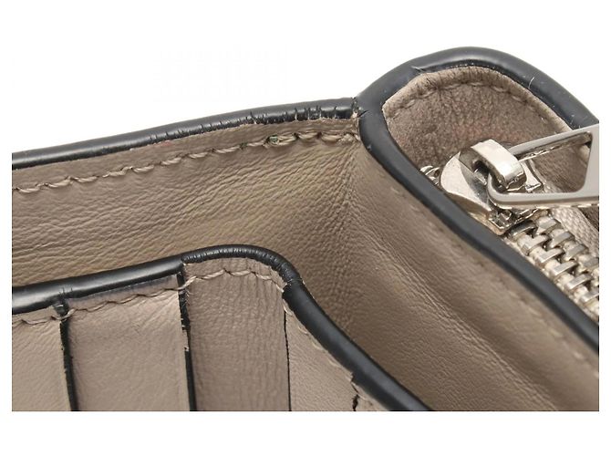 Portefeuille Compact Zip Anagram Loewe Marron Vert - vue 7