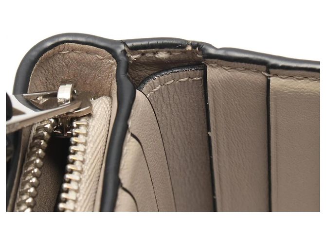 Portefeuille Compact Zip Anagram Loewe Marron Vert - vue 8