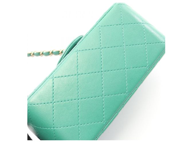 Borsa a Spalla Chanel Mini Matelassé Verde - vista 7