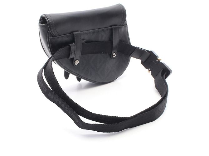 Borsa a vita Mini CD Diamond Saddle di Christian Dior Marrone Nero - vista 2