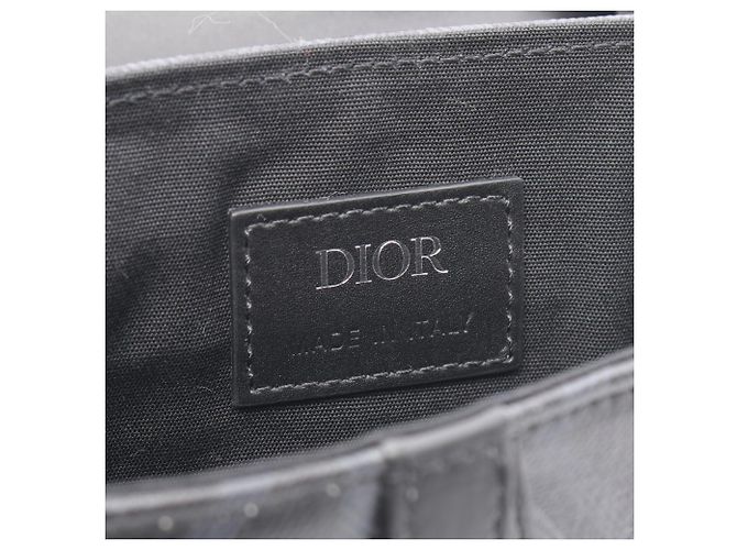 Borsa a vita Mini CD Diamond Saddle di Christian Dior Marrone Nero - vista 4