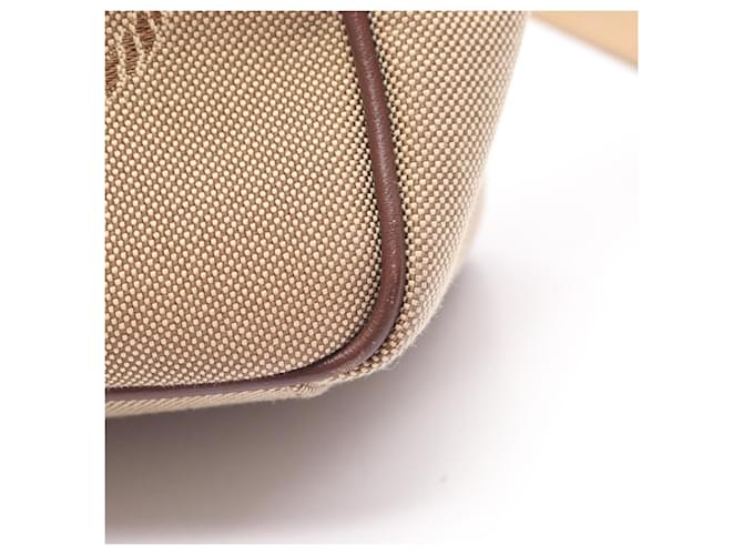 Borsa a Spalla in Jacquard con Logo Prada Marrone Beige - vista 6