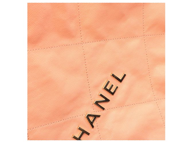 Zaino/Borsa Grande Chanel 22 Arancione - vista 10