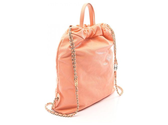 Zaino/Borsa Grande Chanel 22 Arancione - vista 2