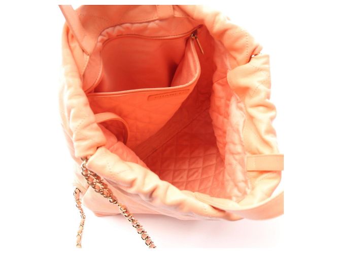 Zaino/Borsa Grande Chanel 22 Arancione - vista 3
