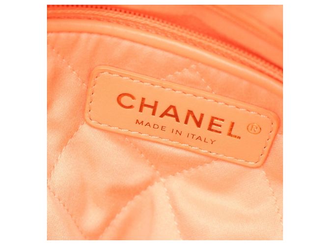 Zaino/Borsa Grande Chanel 22 Arancione - vista 4