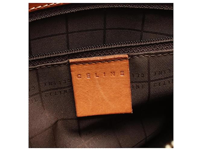 Céline Borsa Mini Tote Macadam Celine Marrone - vista 4