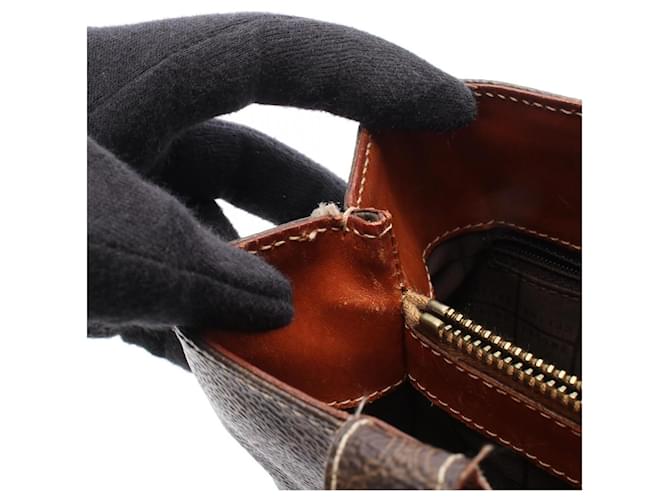 Céline Borsa Mini Tote Macadam Celine Marrone - vista 5