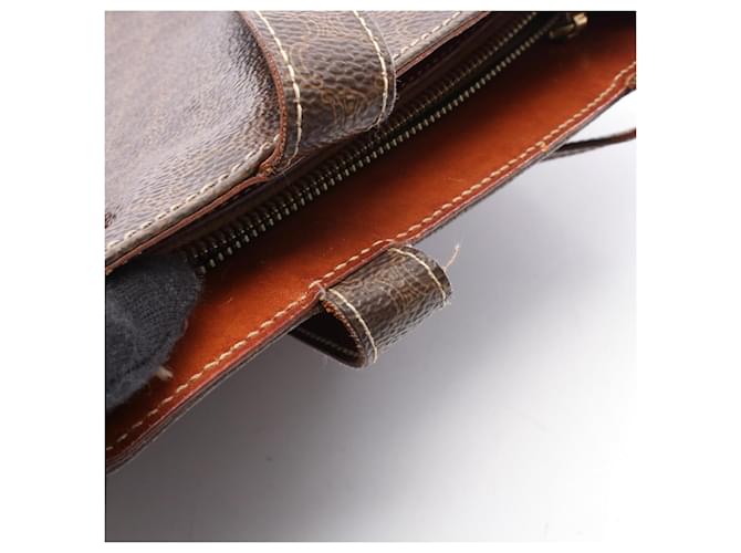 Céline Borsa Mini Tote Macadam Celine Marrone - vista 6