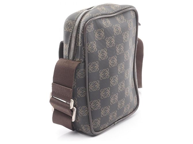 Bolsa de Ombro Anagram Repeat da Loewe Marrom - vista 2