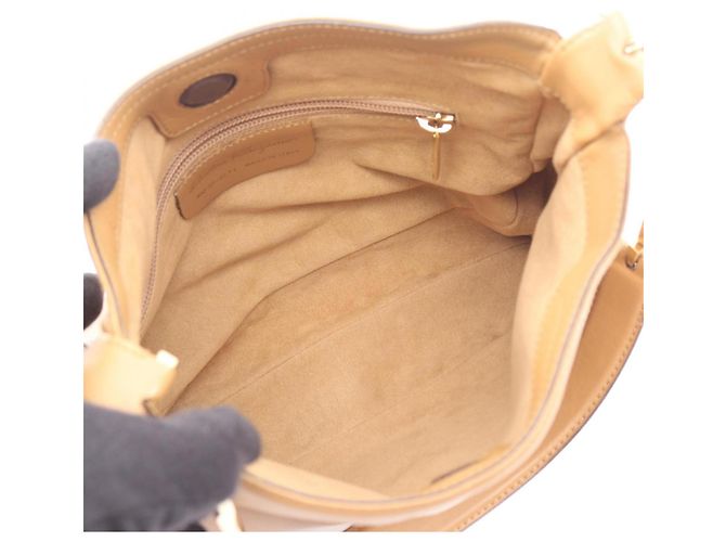 Borsa a spalla in pelle marrone Salvatore Ferragamo - vista 3
