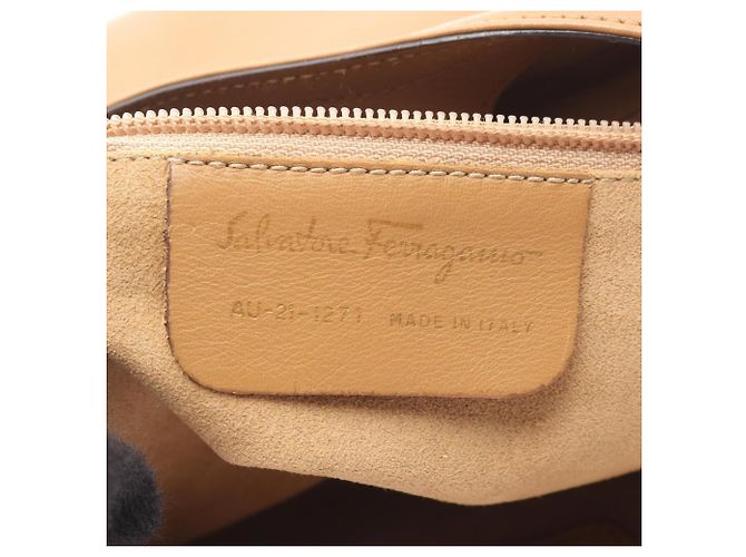 Borsa a spalla in pelle marrone Salvatore Ferragamo - vista 4