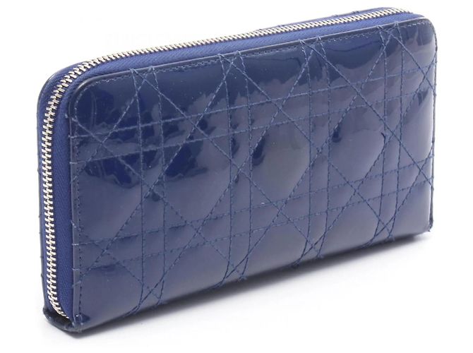 Cartera Larga Redonda Lady Christian Dior Azul - vista 2
