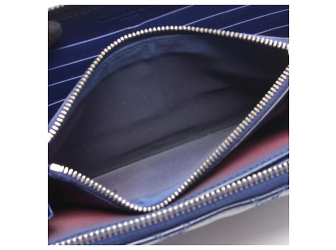 Cartera Larga Redonda Lady Christian Dior Azul - vista 8