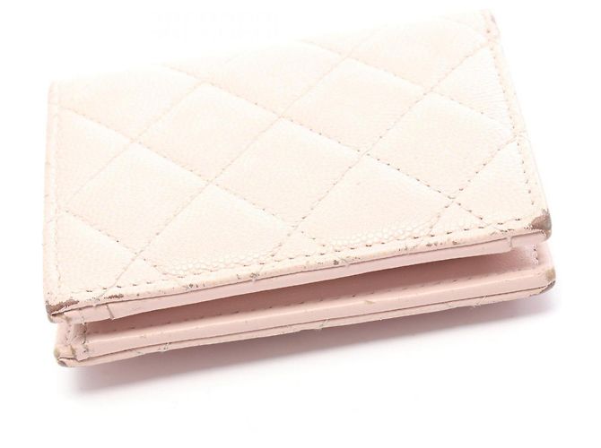 Billetera bi-fold pequeña Matelassé de Chanel Rosa - vista 12
