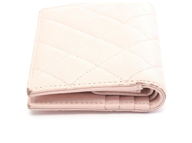 Billetera bi-fold pequeña Matelassé de Chanel Rosa - vista 13