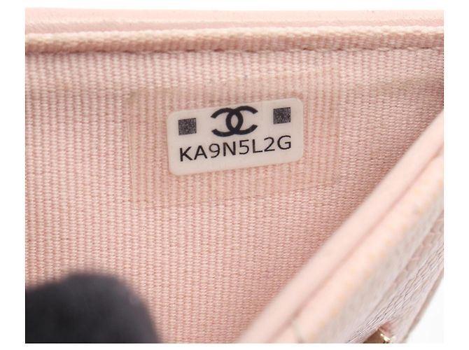 Billetera bi-fold pequeña Matelassé de Chanel Rosa - vista 6