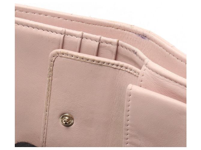 Billetera bi-fold pequeña Matelassé de Chanel Rosa - vista 7