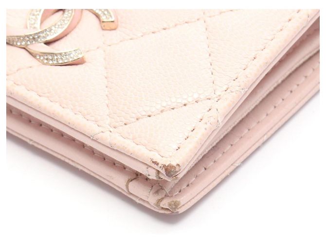 Billetera bi-fold pequeña Matelassé de Chanel Rosa - vista 8