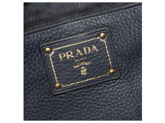 Borsa tote 2 in 1 Prada VITELLO PHENIX Blu navy - vista 4
