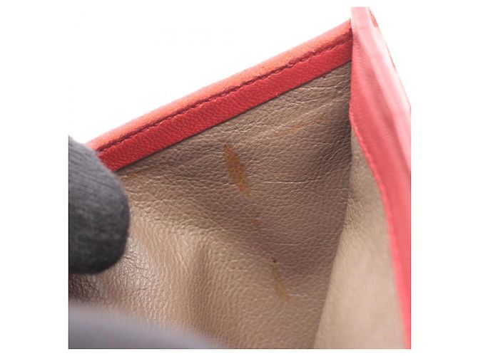 Billetera Bifold Intrecciato Bottega Veneta Roja - vista 12