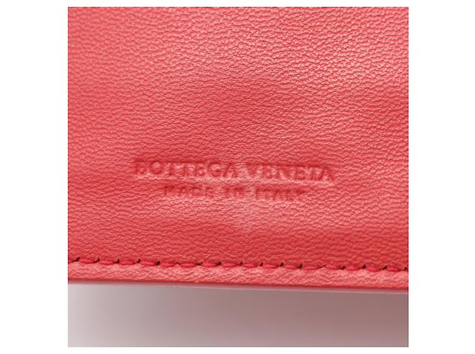 Billetera Bifold Intrecciato Bottega Veneta Roja - vista 5