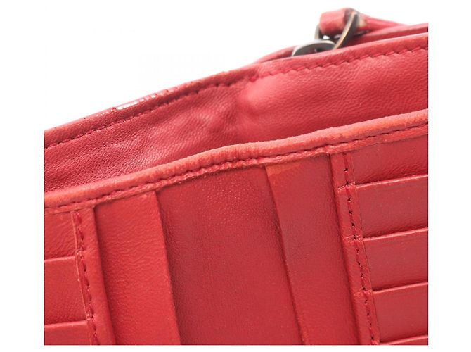 Billetera Bifold Intrecciato Bottega Veneta Roja - vista 6
