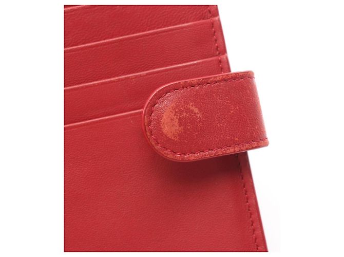 Billetera Bifold Intrecciato Bottega Veneta Roja - vista 7