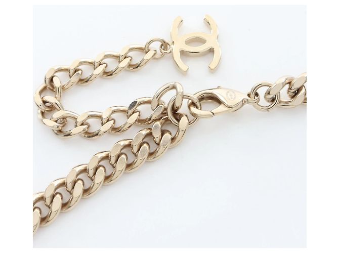 Accesorio Gargantilla Chanel Coco Mark Blanco Dorado - vista 4