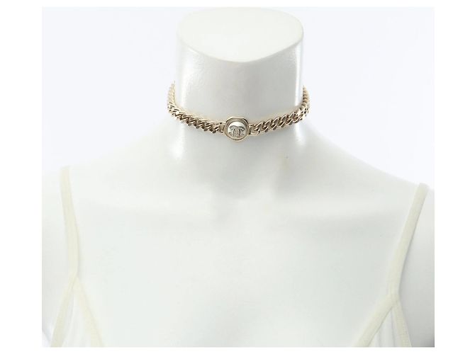 Accesorio Gargantilla Chanel Coco Mark Blanco Dorado - vista 6