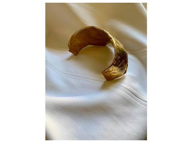 Autre Marque David Rucli Bracciale Scultura in Bronzo Dorato D'oro - vista 10