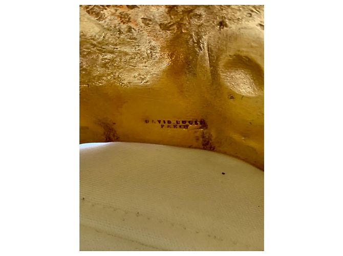 Autre Marque David Rucli Bracciale Scultura in Bronzo Dorato D'oro - vista 12